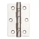 Ball Bearing Hinge Pair - Polished Chrome (3" x 2" / 76mm x 51mm) x2 thumbnail