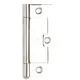 Hurlinge Loose Pin Hinge - Polished Chrome (4" / 102mm) x2 thumbnail