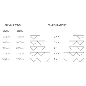 Bifold Frame Kit White Primed 4+0 (3.0m) image