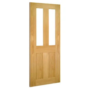 Eton Unfinished Oak Glazed Internal Door (2040mm X 826mm X 40mm) image