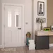 Eton White Primed Glazed Internal Door (1981mm X 610mm X 35mm) image