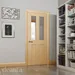 Eton Unfinished Oak Glazed Internal Door (1981mm X 610mm X 35mm) image