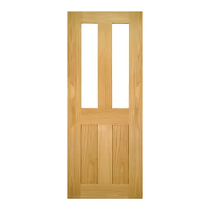 Eton Unfinished Oak Glazed Internal Door (2040mm X 826mm X 40mm) image