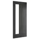 Ely Brushed Black Oak Glazed 1SL Internal Door (1981mm X 610mm X 35mm) thumbnail