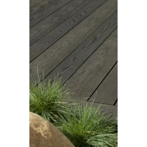 Millboard Enhanced Grain Composite Decking Board - Burnt Cedar (3.6m x 176mm x 32mm) image