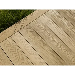 Millboard Enhanced Grain Composite Decking Board - Golden Oak (3.6m x 176mm x 32mm) image