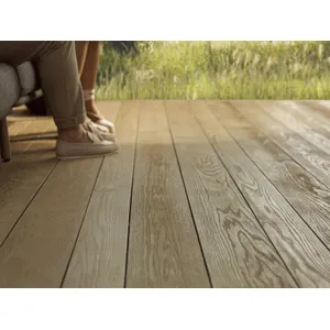 Millboard Enhanced Grain Composite Decking Board - Golden Oak (3.6m x 176mm x 32mm) image