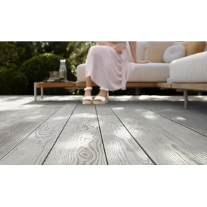 Millboard Enhanced Grain Composite Decking Board - Smoked Oak (3.6m x 126mm x 32mm) image