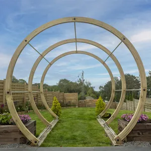 Flower Walk Pergola - With Bolt Down Brackets (2.34m x 2.47m x 2.56m) image