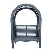 Contemporary Arbour - Black (2.2m x 1.5m x 0.7m)