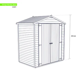 Garden Shed - 6ft-4ft (2.14m x 1.96m x 1.25m) image