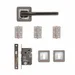 Hadrian Mortice Kit - Matt Satin Black Finish (Inc. Hinges: 76x50x2mm) image