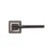 Hadrian Matt Satin Black Handle Square Rose image