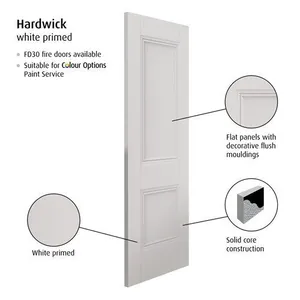 Internal Hardwick 2P Primed Door (1981mm x 610mm x 35mm) image