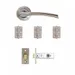Hera Latch Kit - Satin Nickel Chrome (Inc. Hinges: 76x50x2mm) image