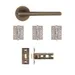 Ithaca Latch Kit - Matt Antique Brass (Inc. Hinges: 102x76x3mm) image