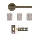 Ithaca Latch Kit - Matt Antique Brass (Inc. Hinges: 102x76x3mm) thumbnail