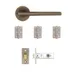 Ithaca Latch Kit - Matt Antique Brass (Inc. Hinges: 76x50x2mm) image
