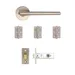 Ithaca Latch Kit - Satin Nickel (Inc. Hinges: 76x50x2mm) image