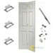 Internal 6 Panel Bifold Door - Free Track & Parts (78" x 27" / 1981mm x 686mm x 35mm) image