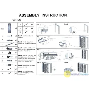 Internal 6 Panel Bifold Door - Free Track & Parts (78" x 27" / 1981mm x 686mm x 35mm) image