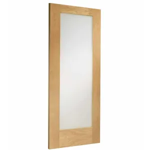 Internal Oak Pattern 10 Clear Glazed Door (1981mm x 762mm x 35mm) image