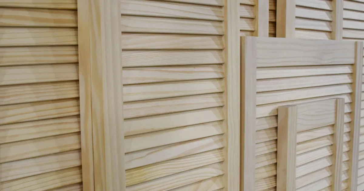 Shawfield Timber | Internal Pine Open Slatted Louvre Door | Scotland