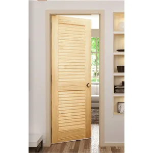 Internal Pine Open Slatted Louvre Door (457mm x 305mm x 28mm) image