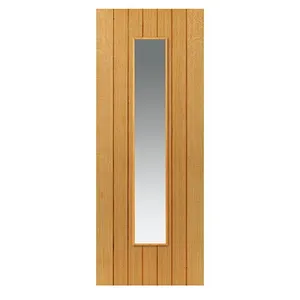 Internal Oak Cherwell P/F Glazed Door (1981mm x 686mm x 35mm) image