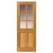 Internal Oak Dean P/F Glazed Door (1981mm x 686mm x 35mm) image