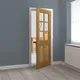 Internal Oak Dean P/F Glazed Door (1981mm x 686mm x 35mm) thumbnail