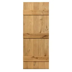 Internal Rustic Oak Ledged & Braced U/F Door (1981mm x 686mm x 40mm) image