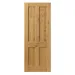 Internal Rustic Oak 4 Panel P/F Door (1981mm x 610mm x 35mm) image