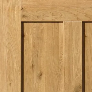 Internal Rustic Oak 4 Panel P/F Door (1981mm x 610mm x 35mm) image