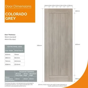 Internal Grey Colorado Door (1981mm x 610mm x 35mm) image