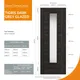 Internal Dark Grey Tigris Glazed Door (1981mm x 838mm x 35mm) thumbnail