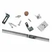 Lightweight, White BiFold Track with Connections Kit (27" / 686mm) image