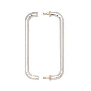 D-Pull Handle Satin Steel 22mmØ 65*322mm Pair image