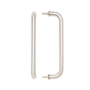 D-Pull Handle Satin Steel 22mmØ 65*322mm Pair image