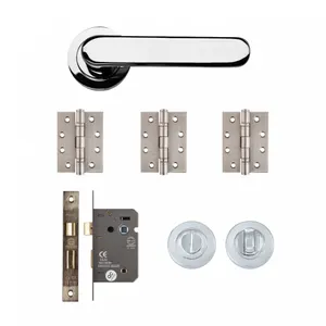 Parga Bathroom Kit - Polished Chrome (Inc. Hinges: 102x76x3mm) image