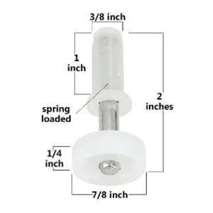 BiFold Door Track Gear Kit Replacement & Spare Part - Roller Guide Pivot (Part A) image