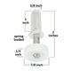 BiFold Door Track Gear Kit Replacement & Spare Part - Roller Guide Pivot (Part A) thumbnail