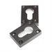 Slim Escutcheon (Pair) Matt Black 35*50mm - Rectangle Rose image