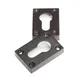 Slim Escutcheon (Pair) Matt Black 35*50mm - Rectangle Rose thumbnail