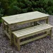 Athol Table & Bench Set - 1 Table & 2 Benches (1500mm x 750mm x 730mm) image