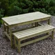 Athol Table & Bench Set - 1 Table & 2 Benches (1500mm x 750mm x 730mm) thumbnail