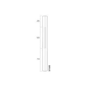 Benchmark Pine Full Stop Chamfered Newel (1500mm x 91mm x 91mm) image
