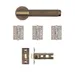 Sparta Latch Kit - Matt Antique Brass (Inc. Hinges: 102x76x3mm) image