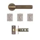 Sparta Latch Kit - Matt Antique Brass (Inc. Hinges: 102x76x3mm) thumbnail