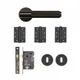 Sparta Mortice Kit - Matt Black (Inc. Hinges: 102x76x3mm) thumbnail